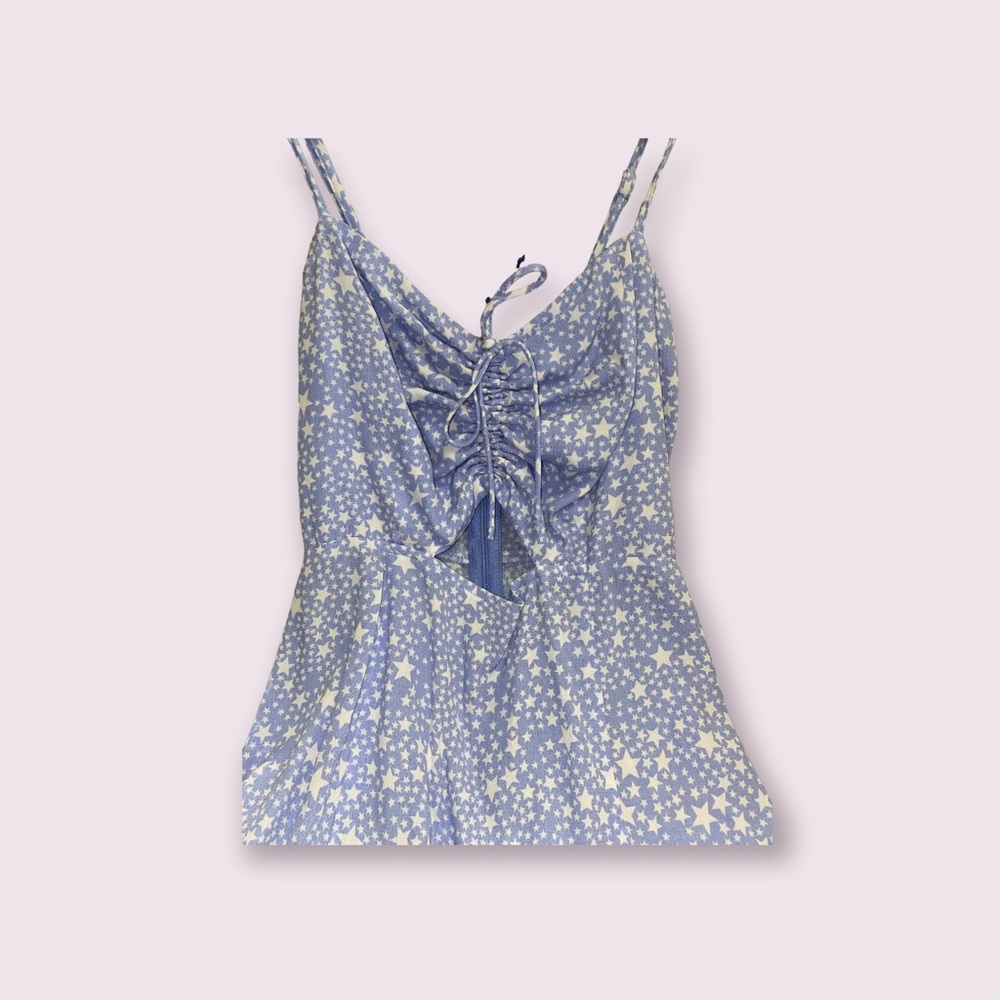 blue star dresss cutout